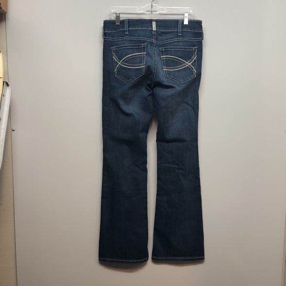 Ariat Western Bootcut jeans Women's 29R Blue cowgirl rodeo denim Ariat Real EUC - Picture 7 of 14